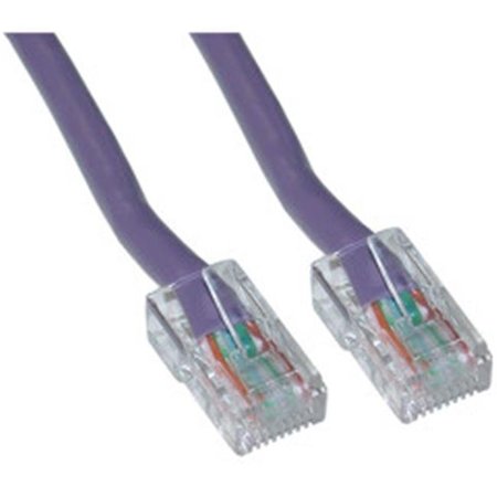 CABLE WHOLESALE CableWholesale 10X6-14125 Cat5e Purple Ethernet Patch Cable  Bootless  25 foot 10X6-14125